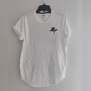 Men Hollister Curved Hem Tee